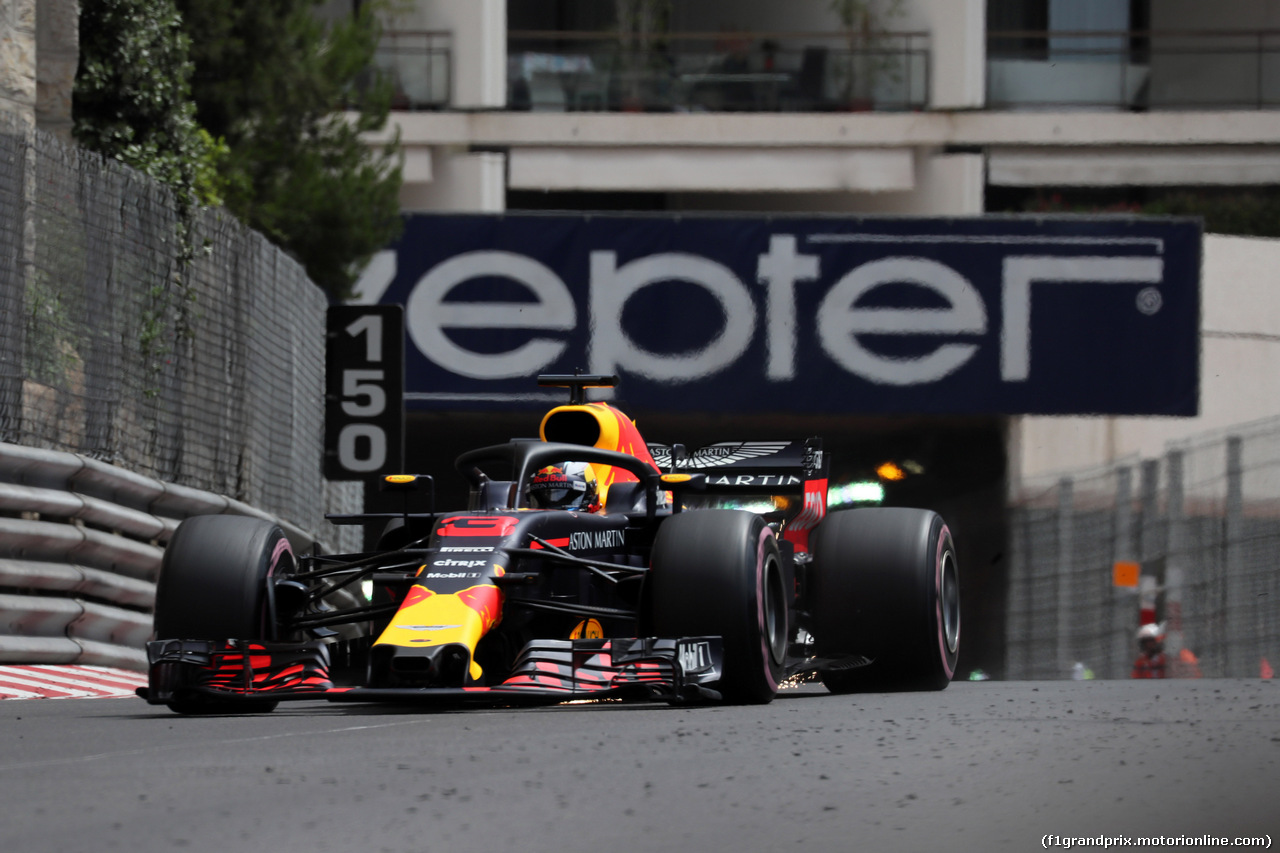 GP MONACO, 23.05.2018 - Prove Libere 1, Daniel Ricciardo (AUS) Red Bull Racing RB14
