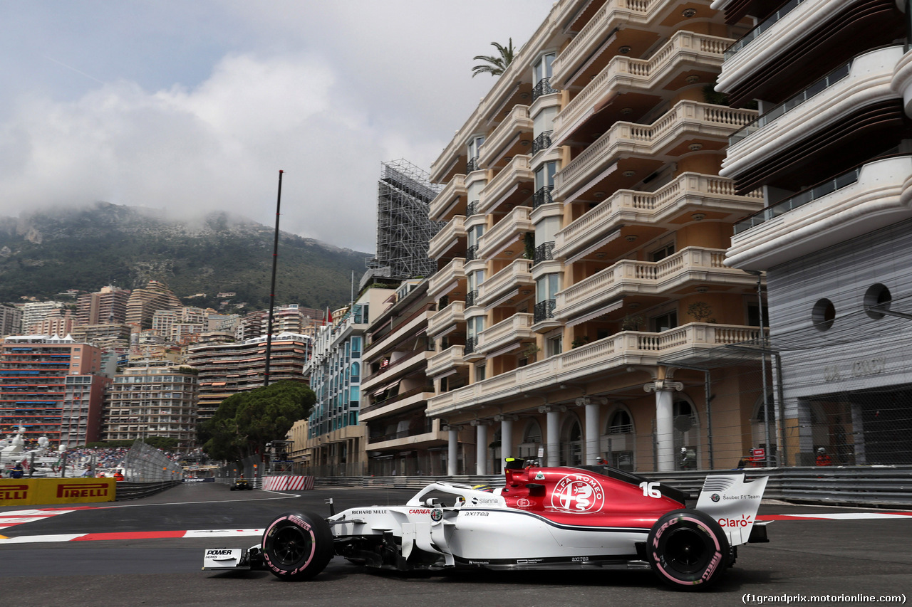 GP MONACO, 23.05.2018 - Prove Libere 1, Charles Leclerc (MON) Sauber C37