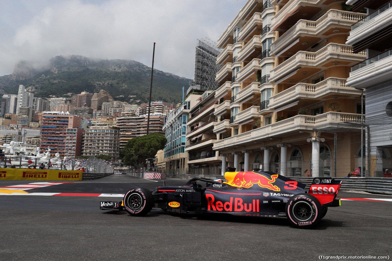 GP MONACO, 23.05.2018 - Prove Libere 1, Daniel Ricciardo (AUS) Red Bull Racing RB14