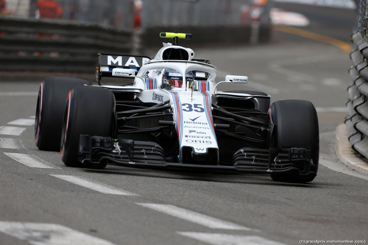 GP MONACO, 23.05.2018 - Prove Libere 1, Sergey Sirotkin (RUS) Williams FW41