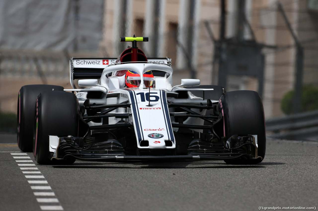 GP MONACO, 23.05.2018 - Prove Libere 1, Charles Leclerc (MON) Sauber C37