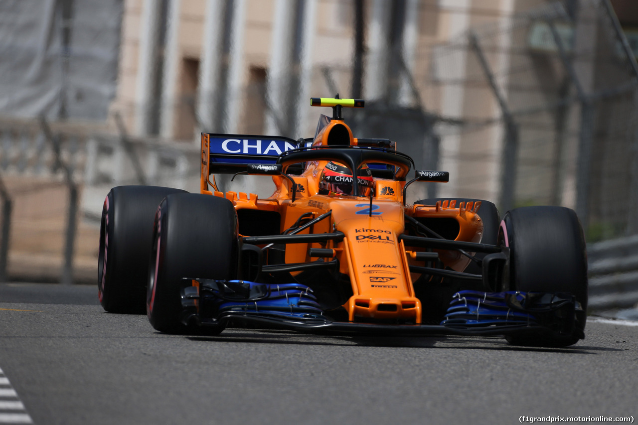 GP MONACO, 23.05.2018 - Prove Libere 1, Stoffel Vandoorne (BEL) McLaren MCL33