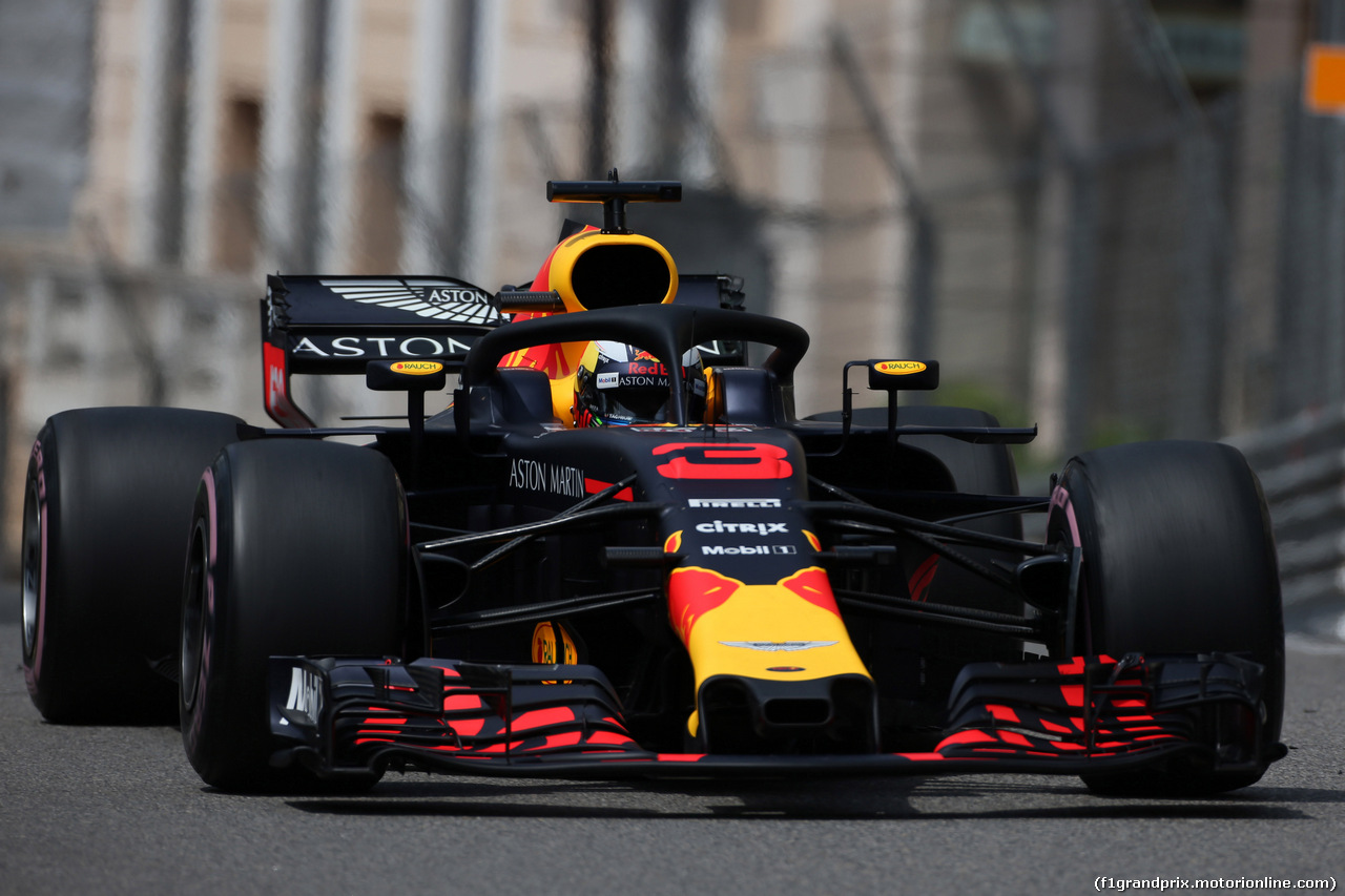 GP MONACO, 23.05.2018 - Prove Libere 1, Daniel Ricciardo (AUS) Red Bull Racing RB14