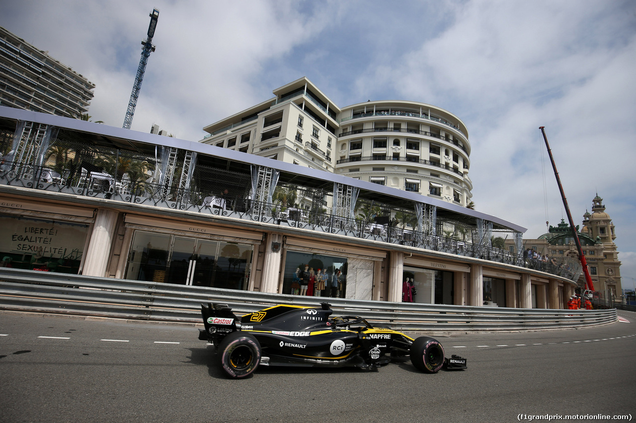 GP MONACO, 23.05.2018 - Prove Libere 1, Nico Hulkenberg (GER) Renault Sport F1 Team RS18