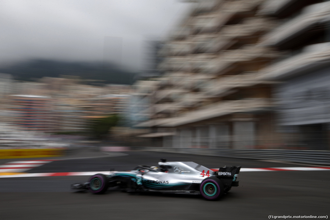 GP MONACO, 24.05.2018 - Prove Libere 1, Lewis Hamilton (GBR) Mercedes AMG F1 W09
