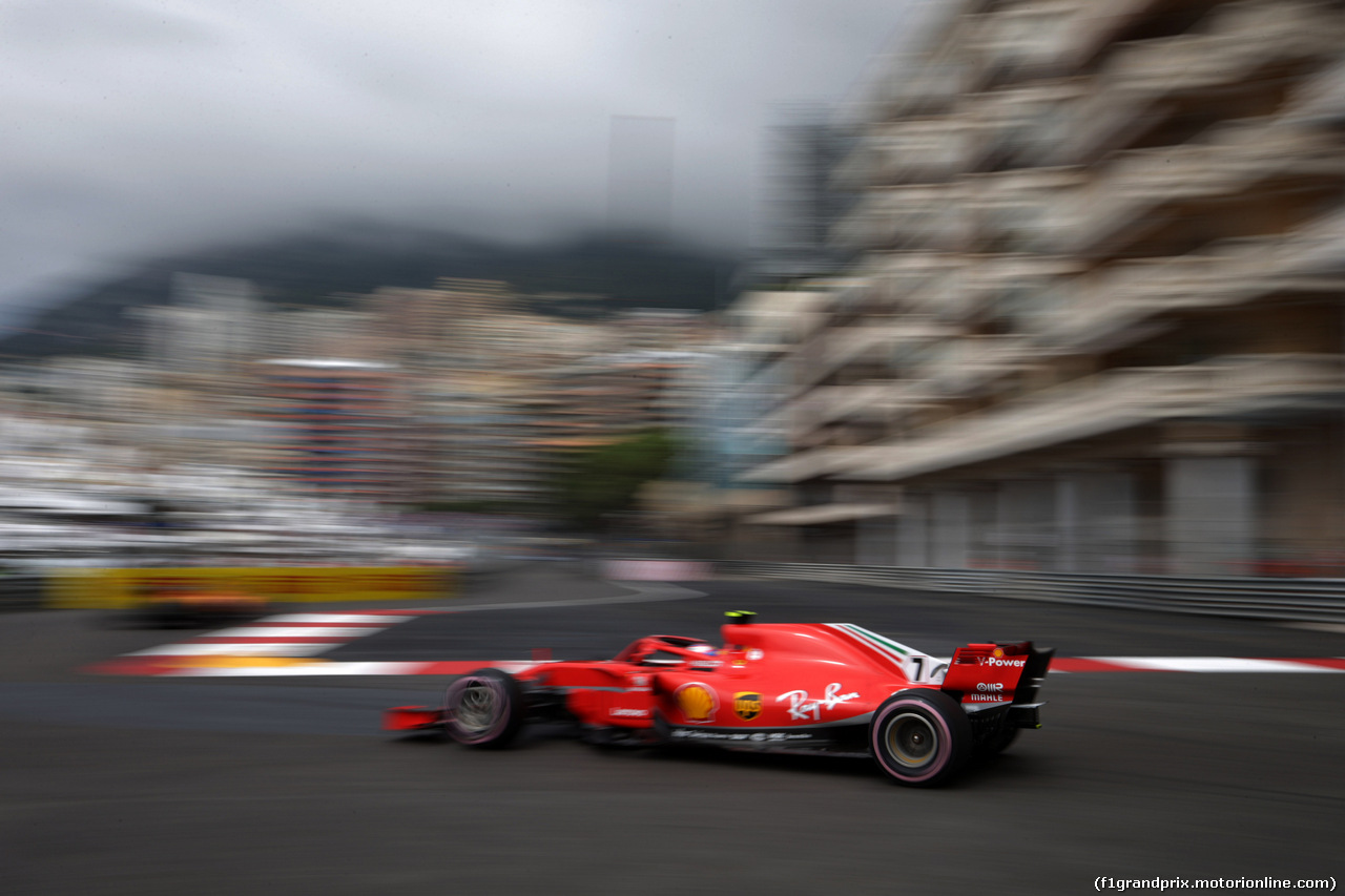 GP MONACO, 24.05.2018 - Prove Libere 1, Kimi Raikkonen (FIN) Ferrari SF71H