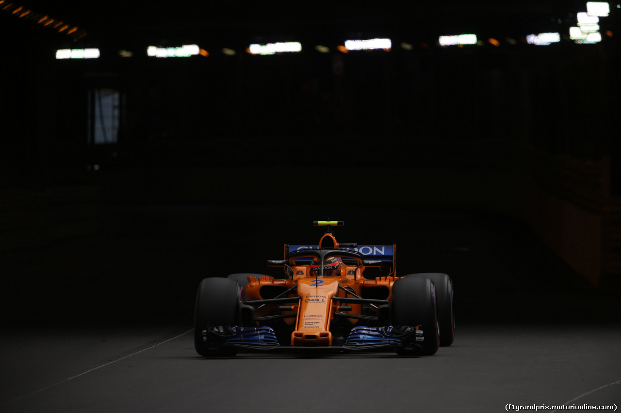 GP MONACO, 24.05.2018 - Prove Libere 1, Stoffel Vandoorne (BEL) McLaren MCL33