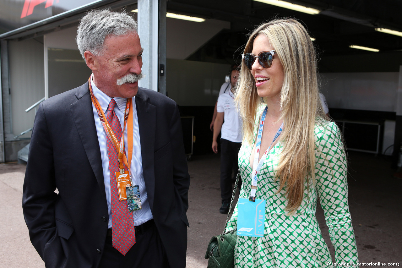 GP MONACO, 23.05.2018 - Prove Libere 1, Chase Carey (USA) Formula One Group Chairman e Vivian, mother of Nico Rosberg (GER)