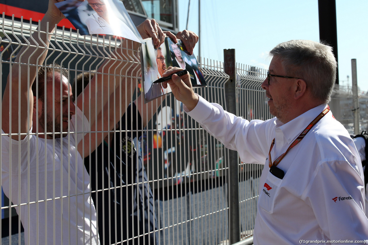 GP MONACO, 23.05.2018 - Prove Libere 1, Ross Brawn (GBR) Formula One Managing Director of Motorsports