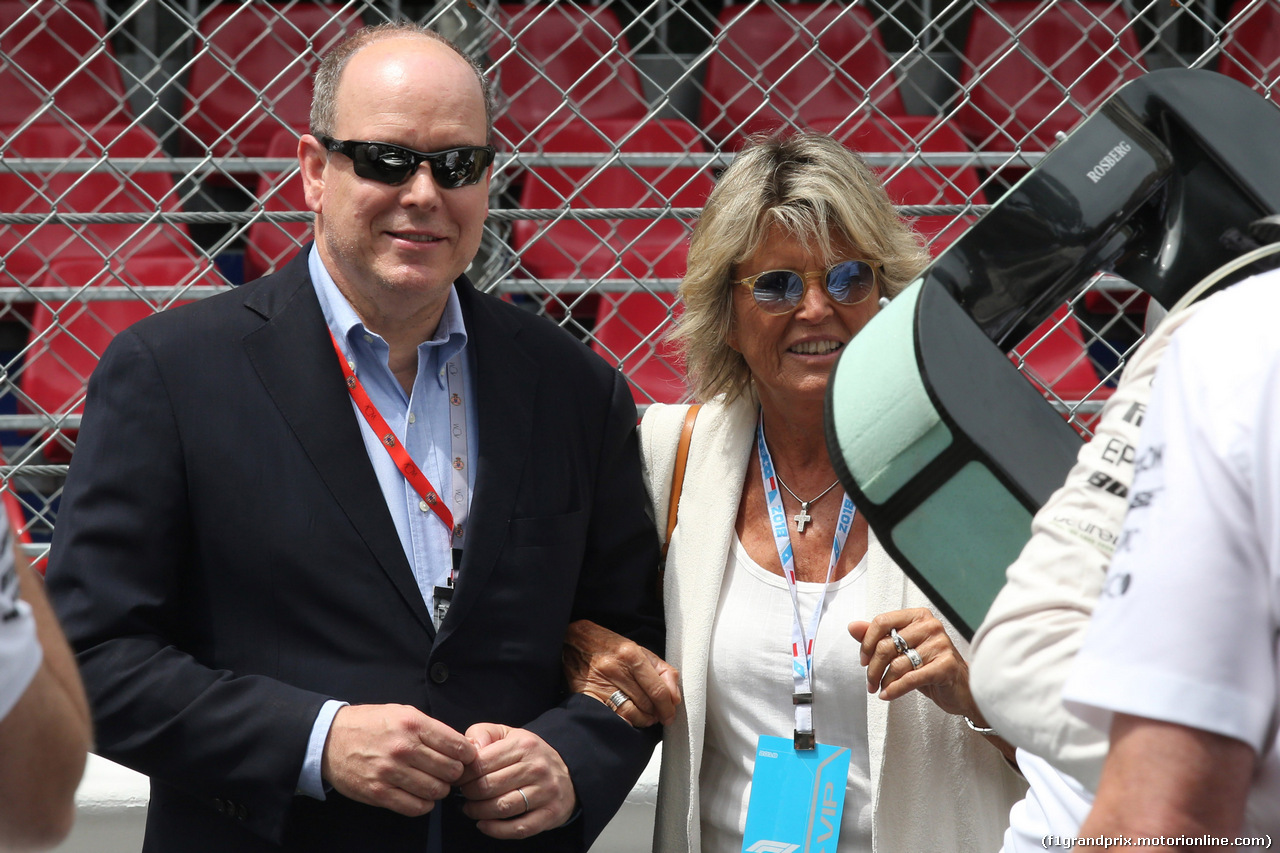 GP MONACO, 23.05.2018 - S.A.S. Prince Albert II e Sina, mother of Nico Rosberg (GER)