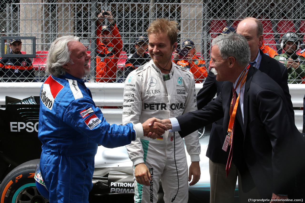 GP MONACO, 23.05.2018 - Keke Rosberg (FIN) e Chase Carey (USA) Formula One Group Chairman