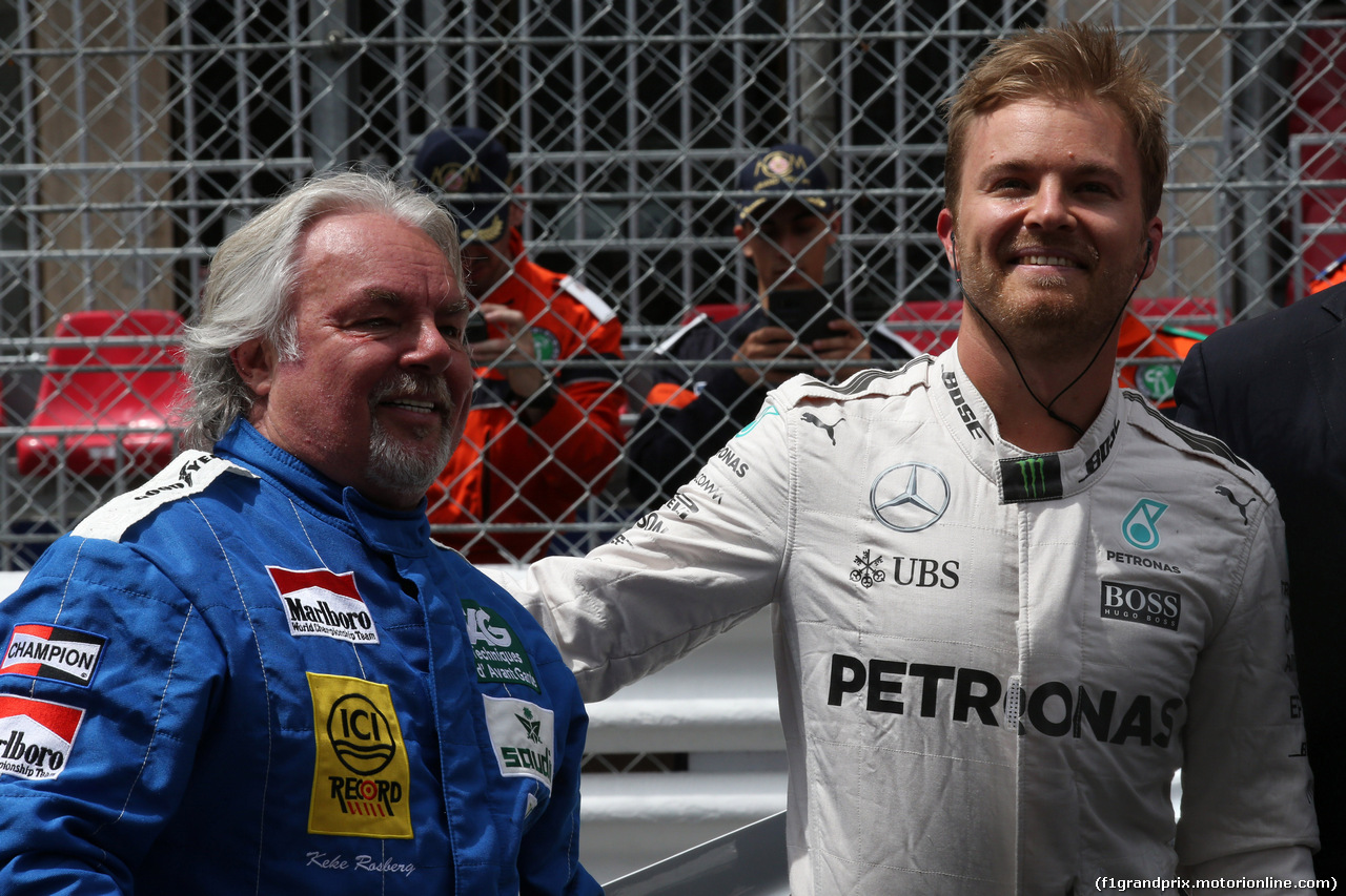 GP MONACO, 23.05.2018 - keke Rosberg (FIN) e Nico Rosberg (GER)