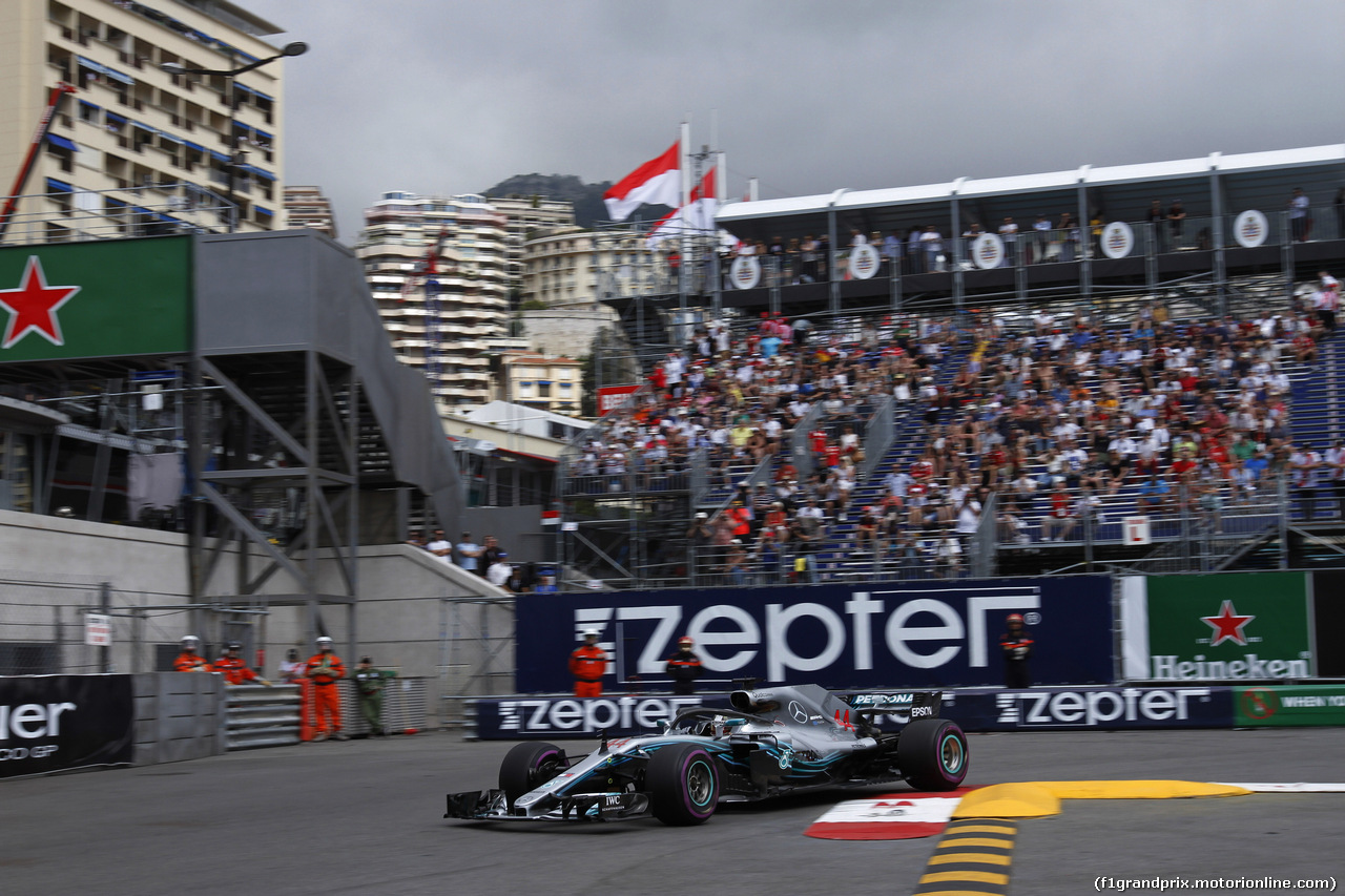 GP MONACO, 24.05.2018 - Prove Libere 1, Lewis Hamilton (GBR) Mercedes AMG F1 W09