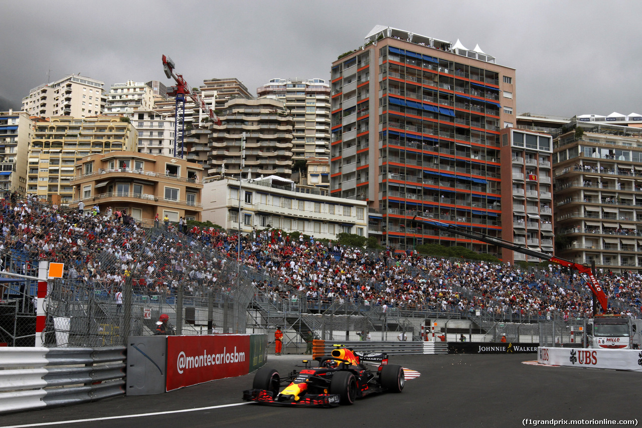 GP MONACO, 24.05.2018 - Prove Libere 1, Max Verstappen (NED) Red Bull Racing RB14