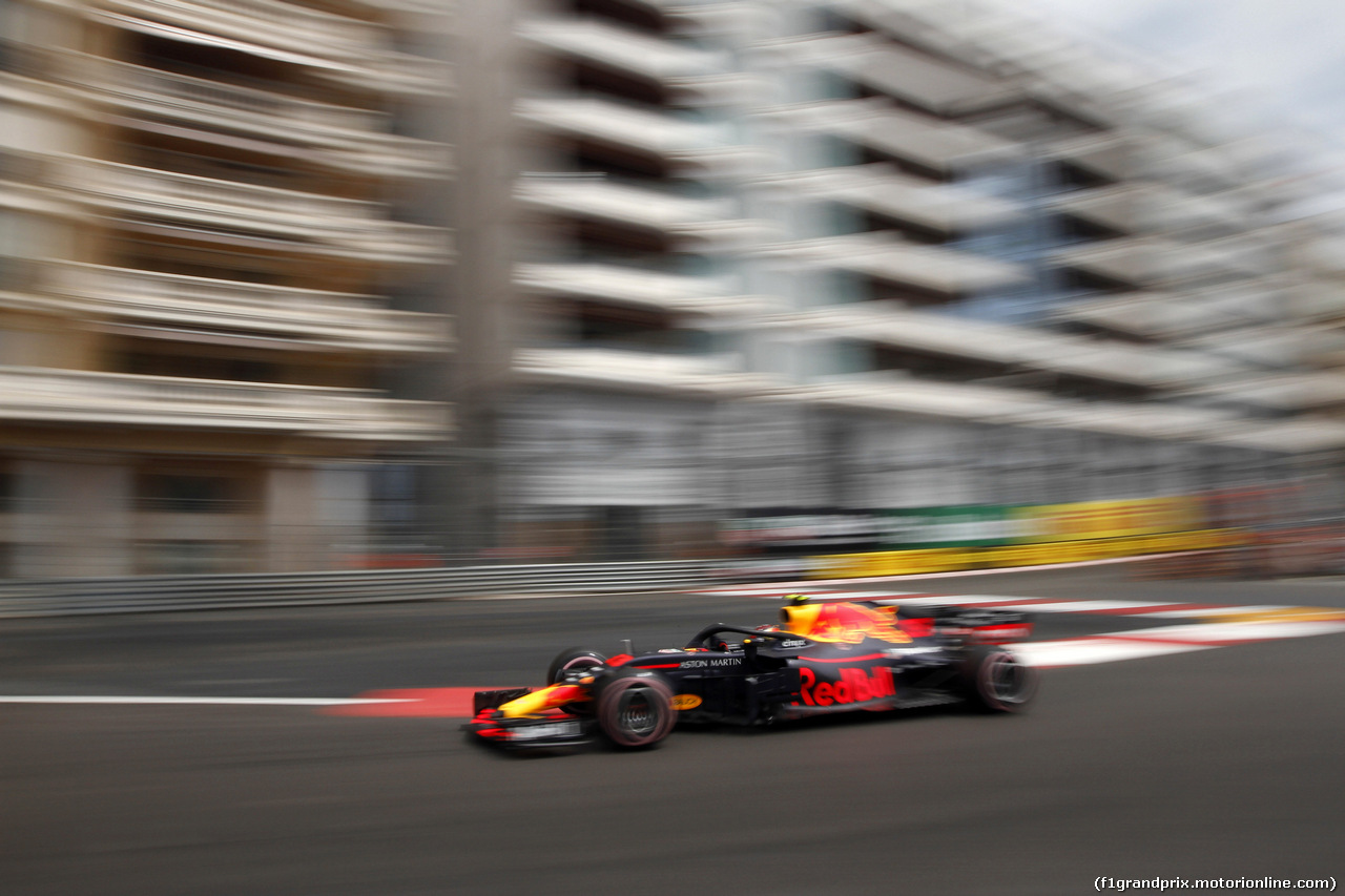 GP MONACO, 24.05.2018 - Prove Libere 1, Max Verstappen (NED) Red Bull Racing RB14