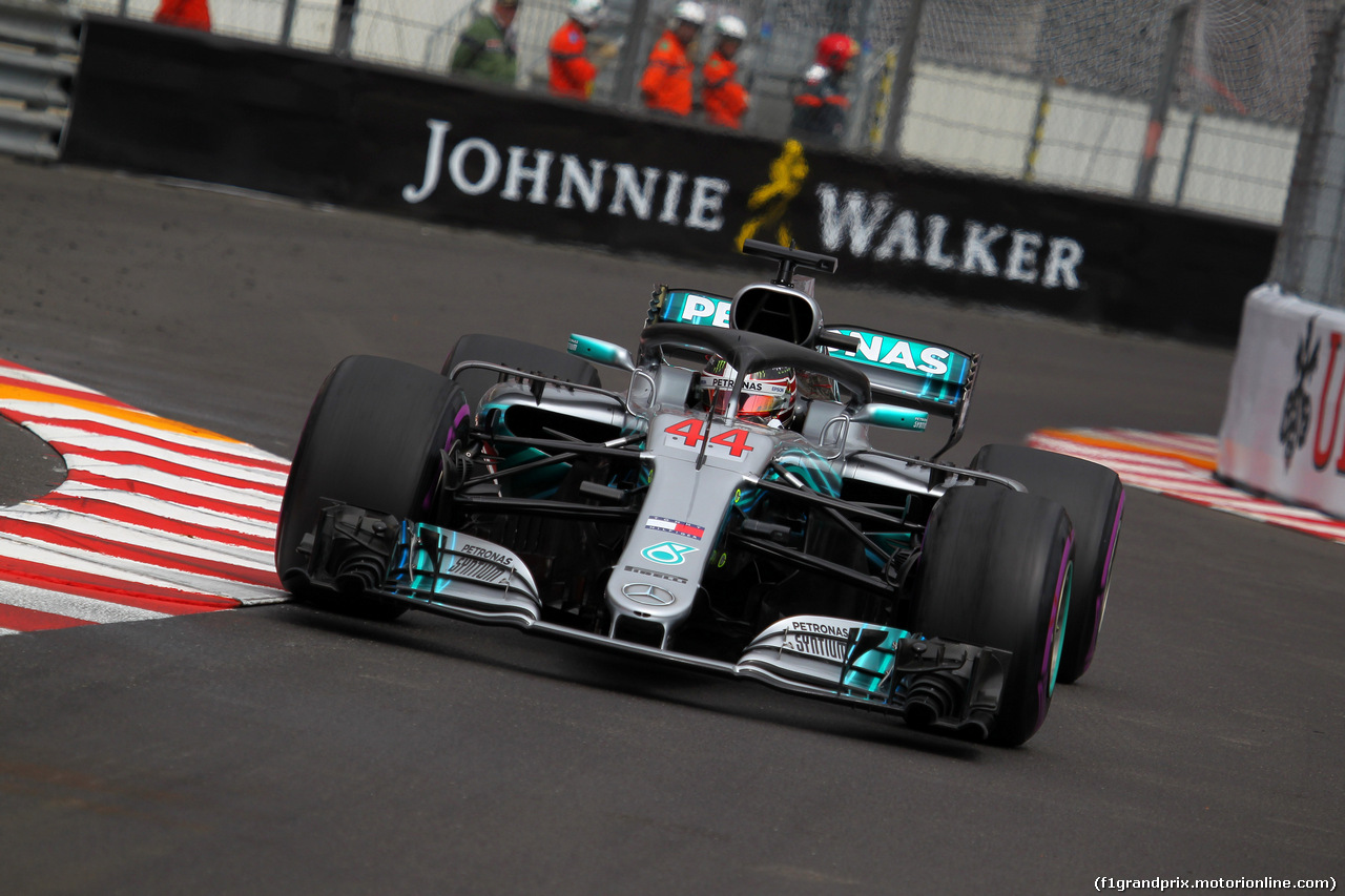 GP MONACO, 24.05.2018 - Prove Libere 1, Lewis Hamilton (GBR) Mercedes AMG F1 W09