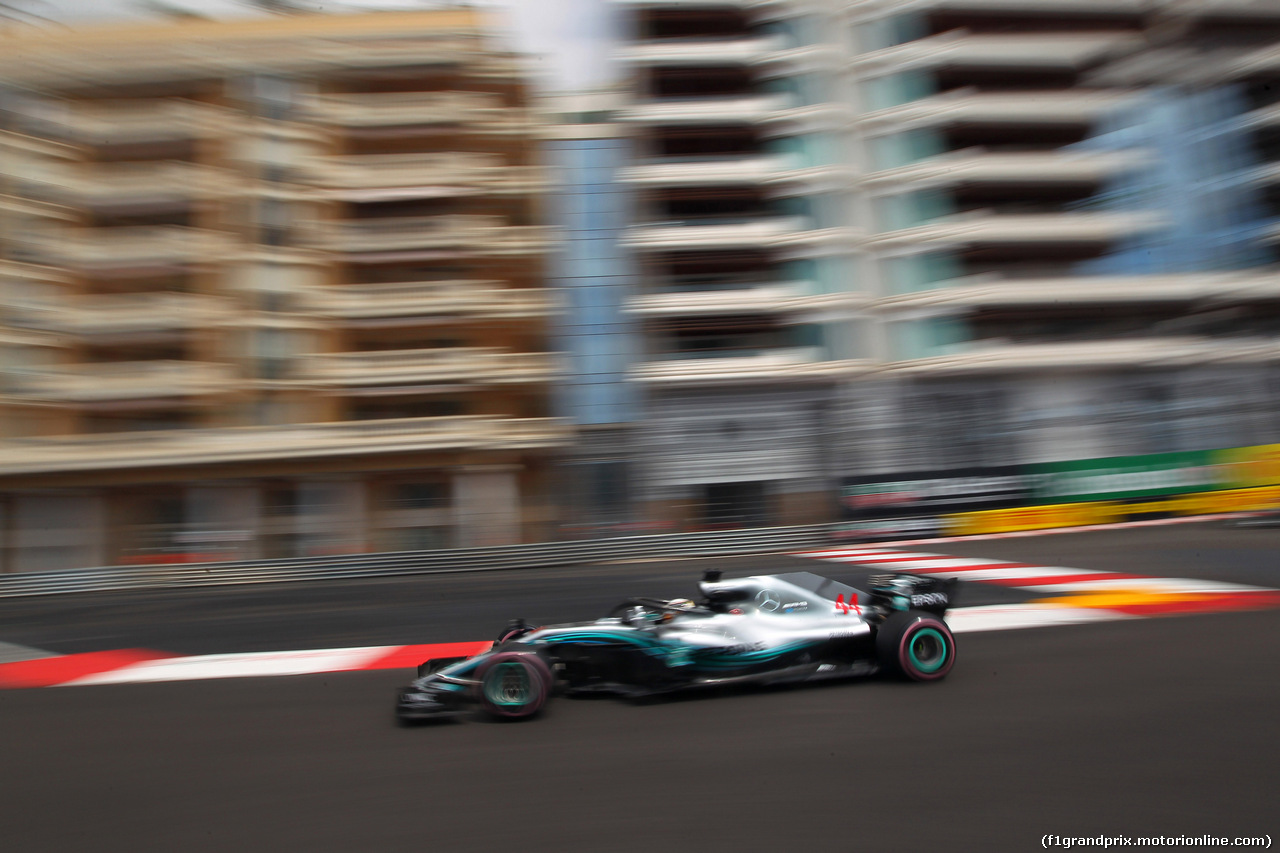 GP MONACO, 24.05.2018 - Prove Libere 1, Lewis Hamilton (GBR) Mercedes AMG F1 W09