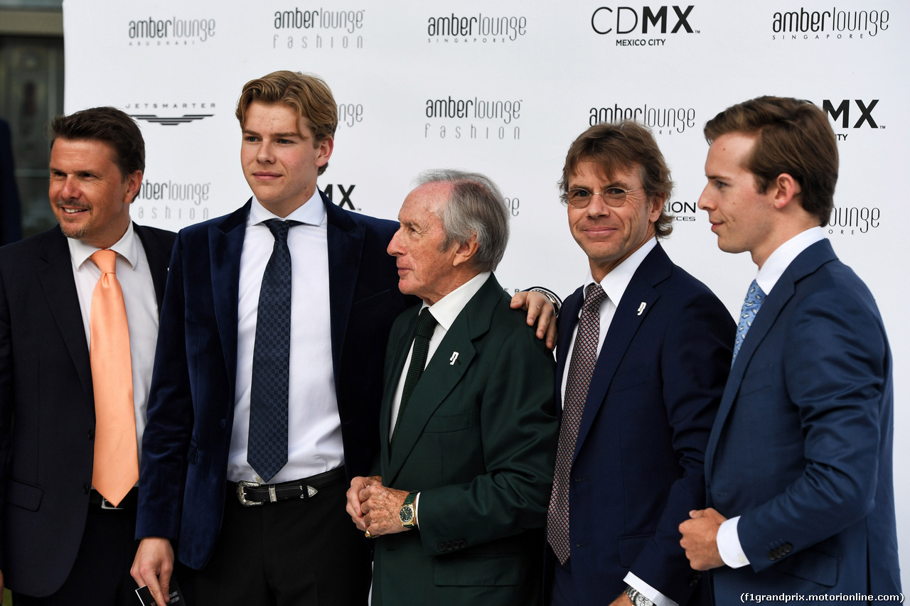 GP MONACO, Jackie Stewart (GBR) with sons Mark e Paul Stewart at the Amber Lounge Fashion Show.
25.05.2018.