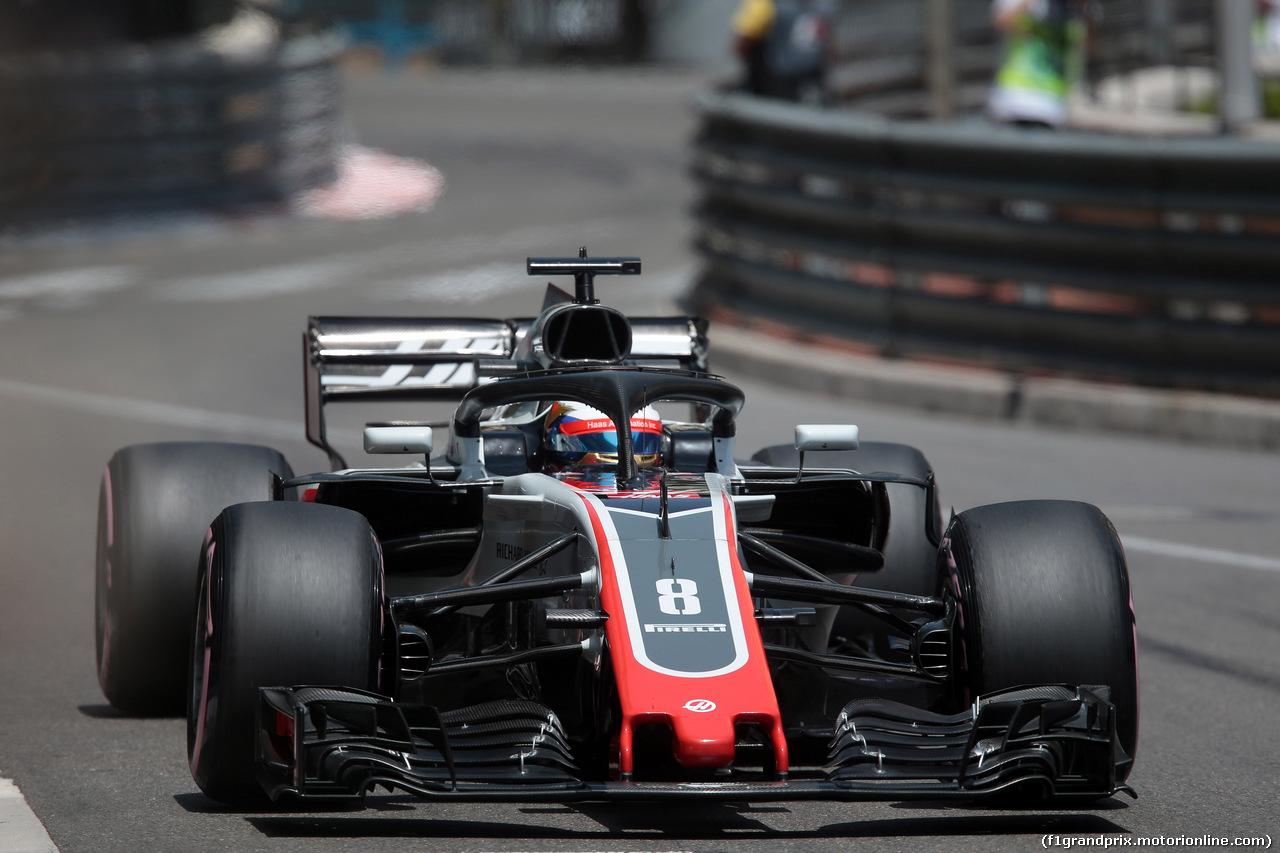 GP MONACO, 26.05.2018 - Prove Libere 3, Romain Grosjean (FRA) Haas F1 Team VF-18