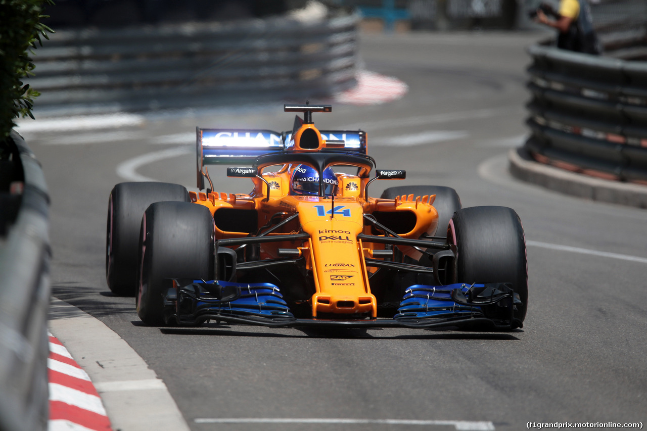 GP MONACO, 26.05.2018 - Prove Libere 3, Fernando Alonso (ESP) McLaren MCL33
