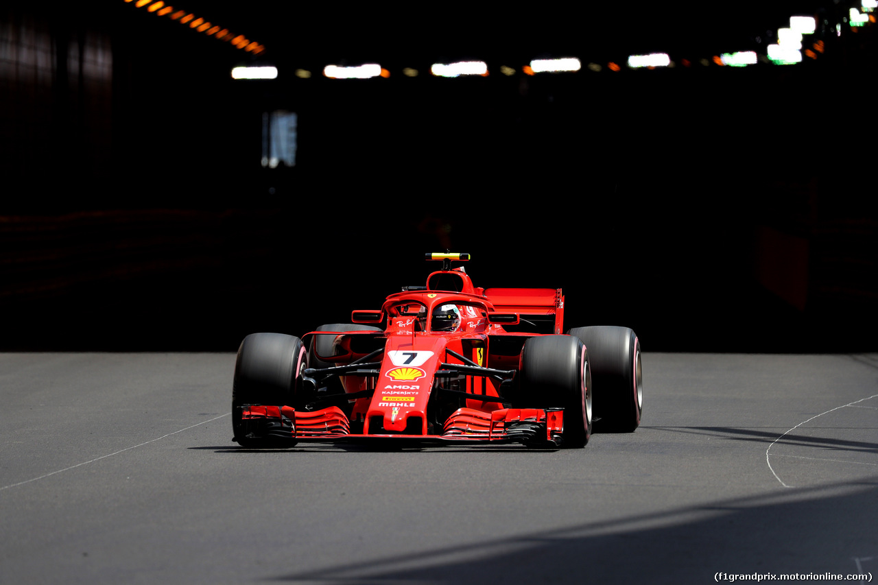 GP MONACO, 26.05.2018 - Prove Libere 3, Kimi Raikkonen (FIN) Ferrari SF71H