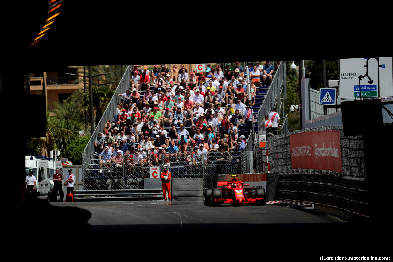 GP MONACO, 26.05.2018 - Prove Libere 3, Kimi Raikkonen (FIN) Ferrari SF71H