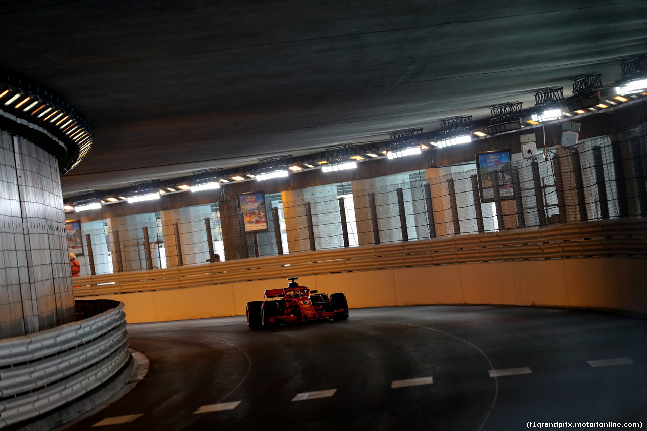 GP MONACO, 26.05.2018 - Prove Libere 3, Sebastian Vettel (GER) Ferrari SF71H