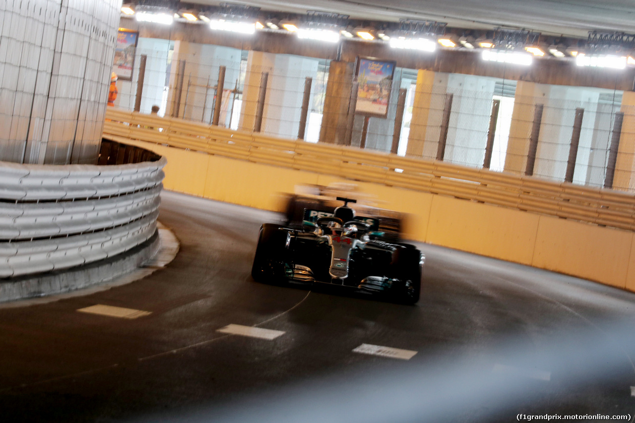 GP MONACO, 26.05.2018 - Prove Libere 3, Lewis Hamilton (GBR) Mercedes AMG F1 W09