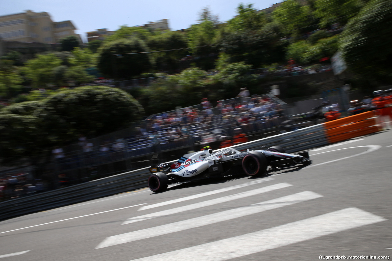 GP MONACO, 26.05.2018 - Prove Libere 3, Sergey Sirotkin (RUS) Williams FW41