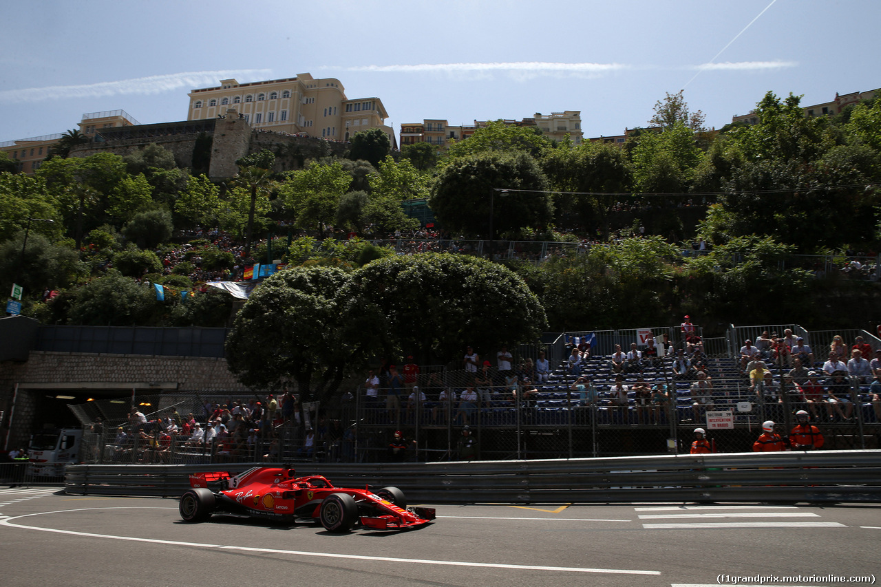 GP MONACO, 26.05.2018 - Prove Libere 3, Sebastian Vettel (GER) Ferrari SF71H