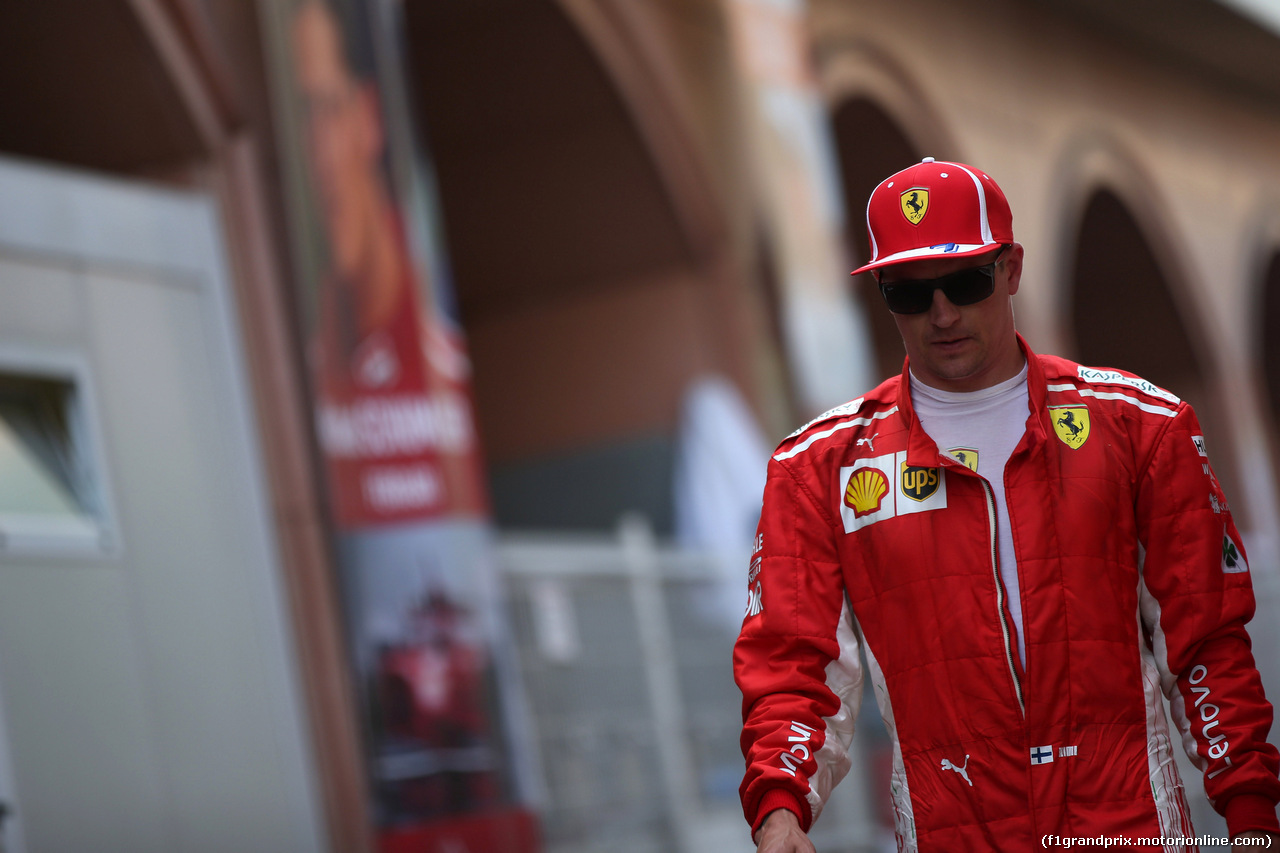 GP MONACO, 26.05.2018 - Prove Libere 3, Kimi Raikkonen (FIN) Ferrari SF71H