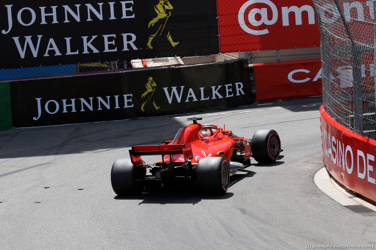 GP MONACO, 26.05.2018 - Prove Libere 3, Sebastian Vettel (GER) Ferrari SF71H