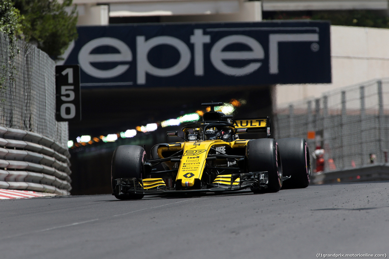 GP MONACO, 26.05.2018 - Prove Libere 3, Nico Hulkenberg (GER) Renault Sport F1 Team RS18