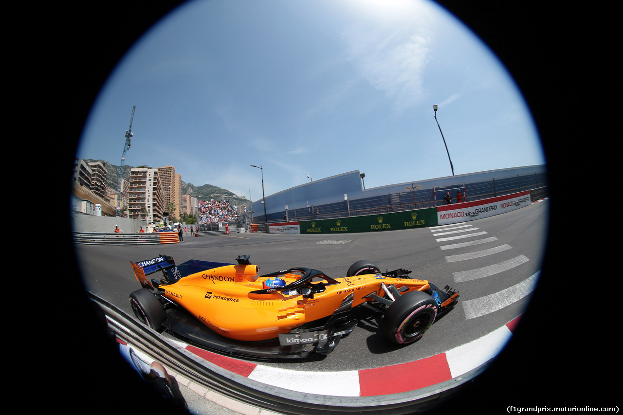 GP MONACO, 26.05.2018 - Prove Libere 3, Fernando Alonso (ESP) McLaren MCL33