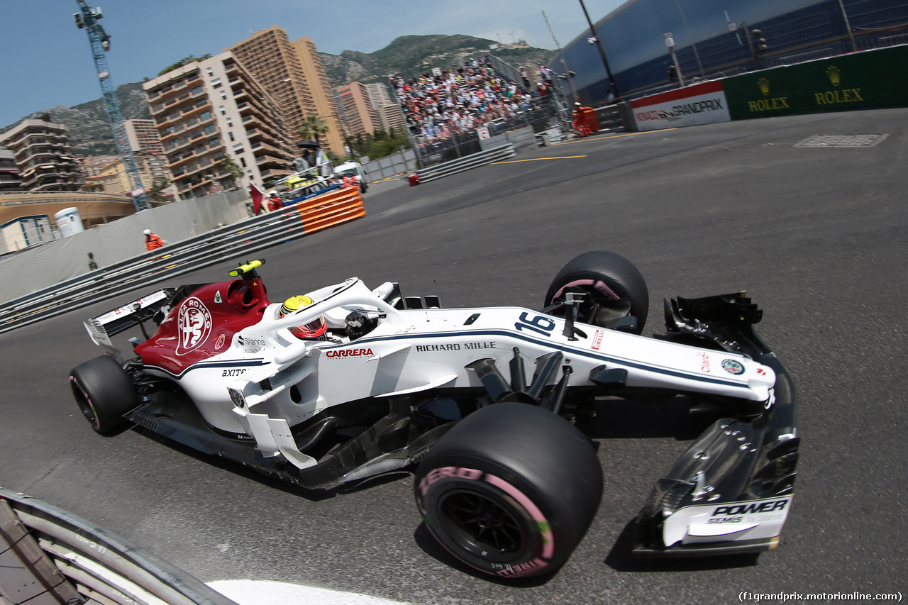 GP MONACO, 26.05.2018 - Prove Libere 3, Charles Leclerc (MON) Sauber C37