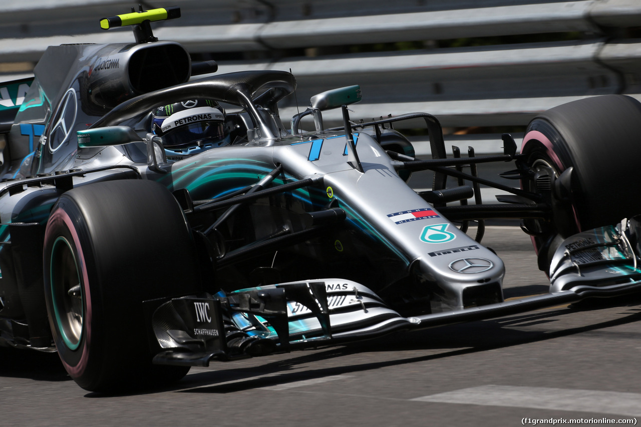 GP MONACO, 26.05.2018 - Prove Libere 3, Valtteri Bottas (FIN) Mercedes AMG F1 W09