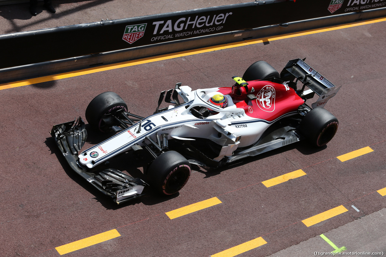 GP MONACO, 26.05.2018 - Prove Libere 3, Charles Leclerc (MON) Sauber C37