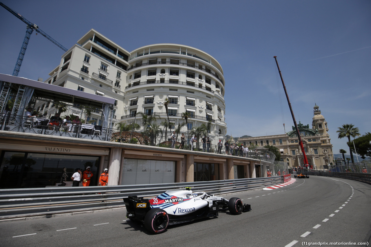 GP MONACO, 26.05.2018 - Prove Libere 3, Sergey Sirotkin (RUS) Williams FW41