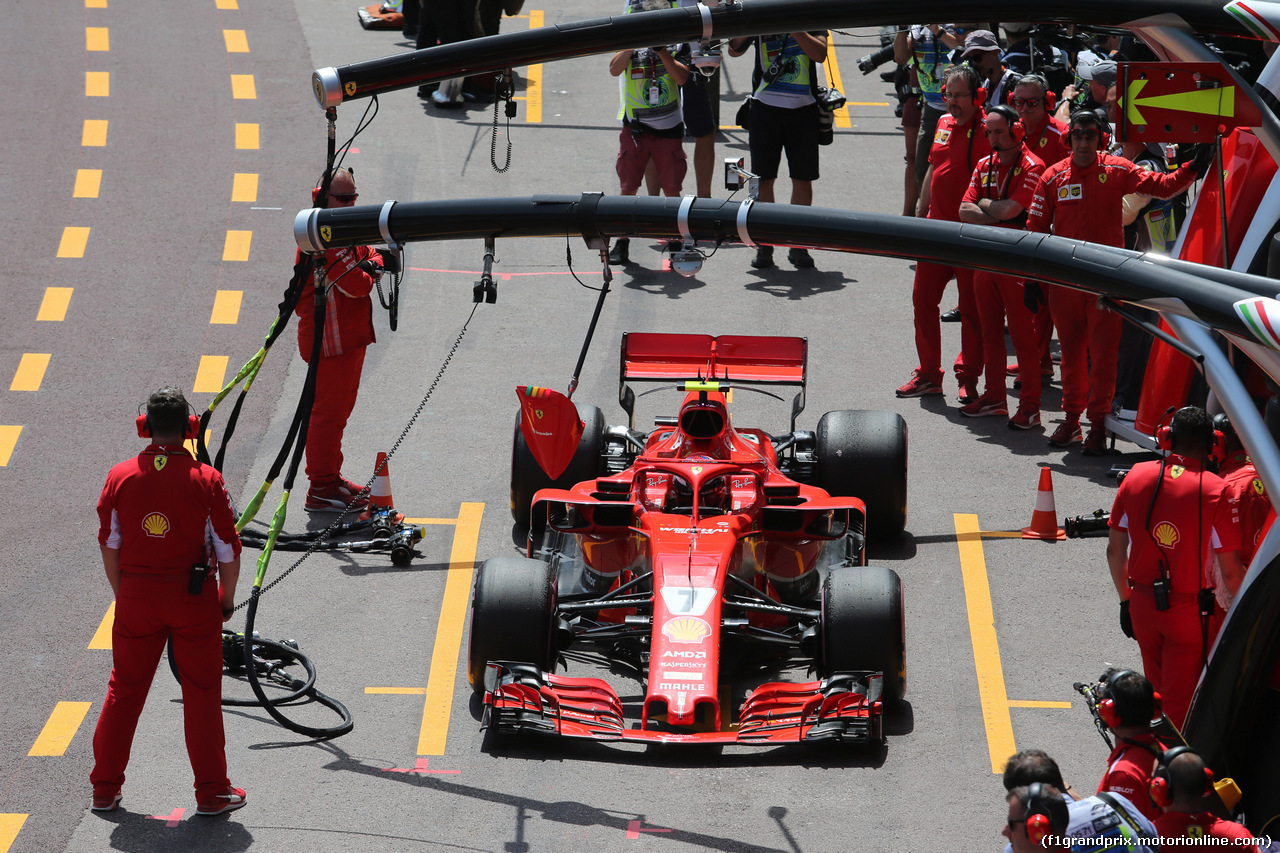 GP MONACO, 26.05.2018 - Prove Libere 3, Kimi Raikkonen (FIN) Ferrari SF71H