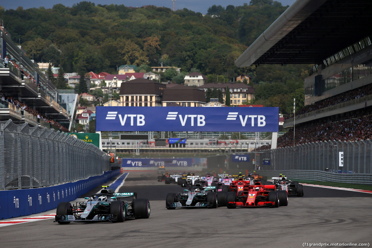 GP RUSSIA, 30.09.2018 - Gara, Start of the race