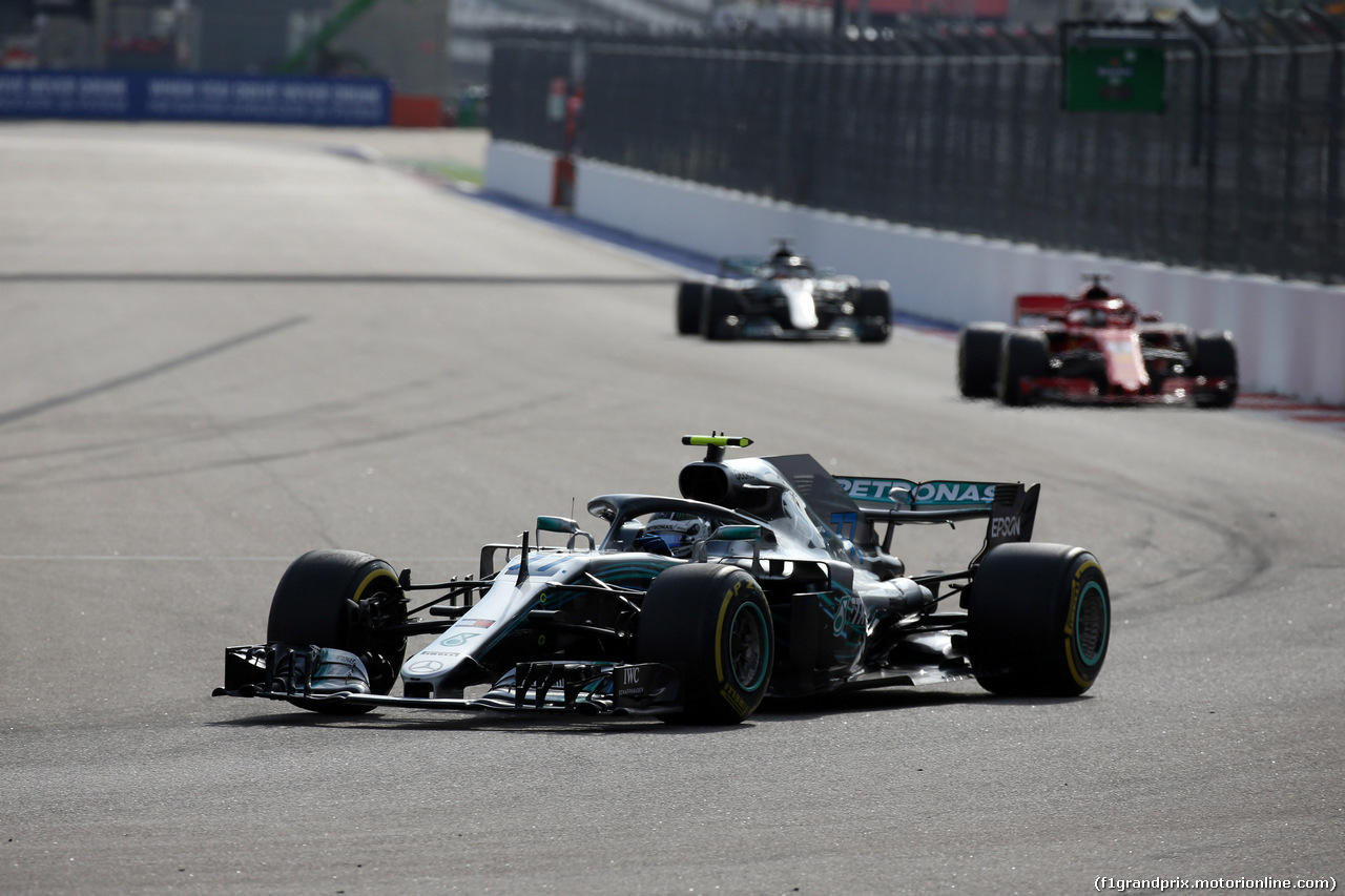 GP RUSSIA, 30.09.2018 - Gara, Valtteri Bottas (FIN) Mercedes AMG F1 W09