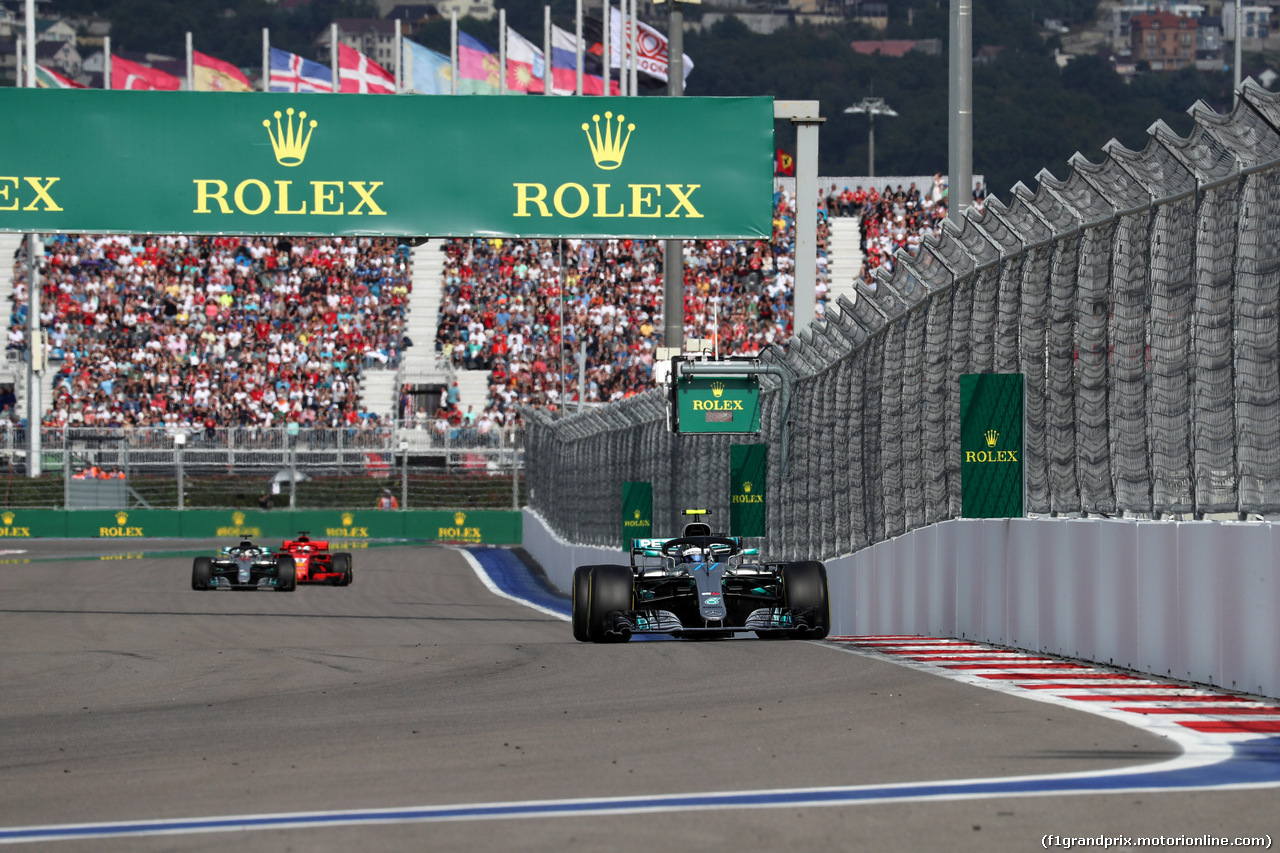 GP RUSSIA, 30.09.2018 - Gara, Valtteri Bottas (FIN) Mercedes AMG F1 W09