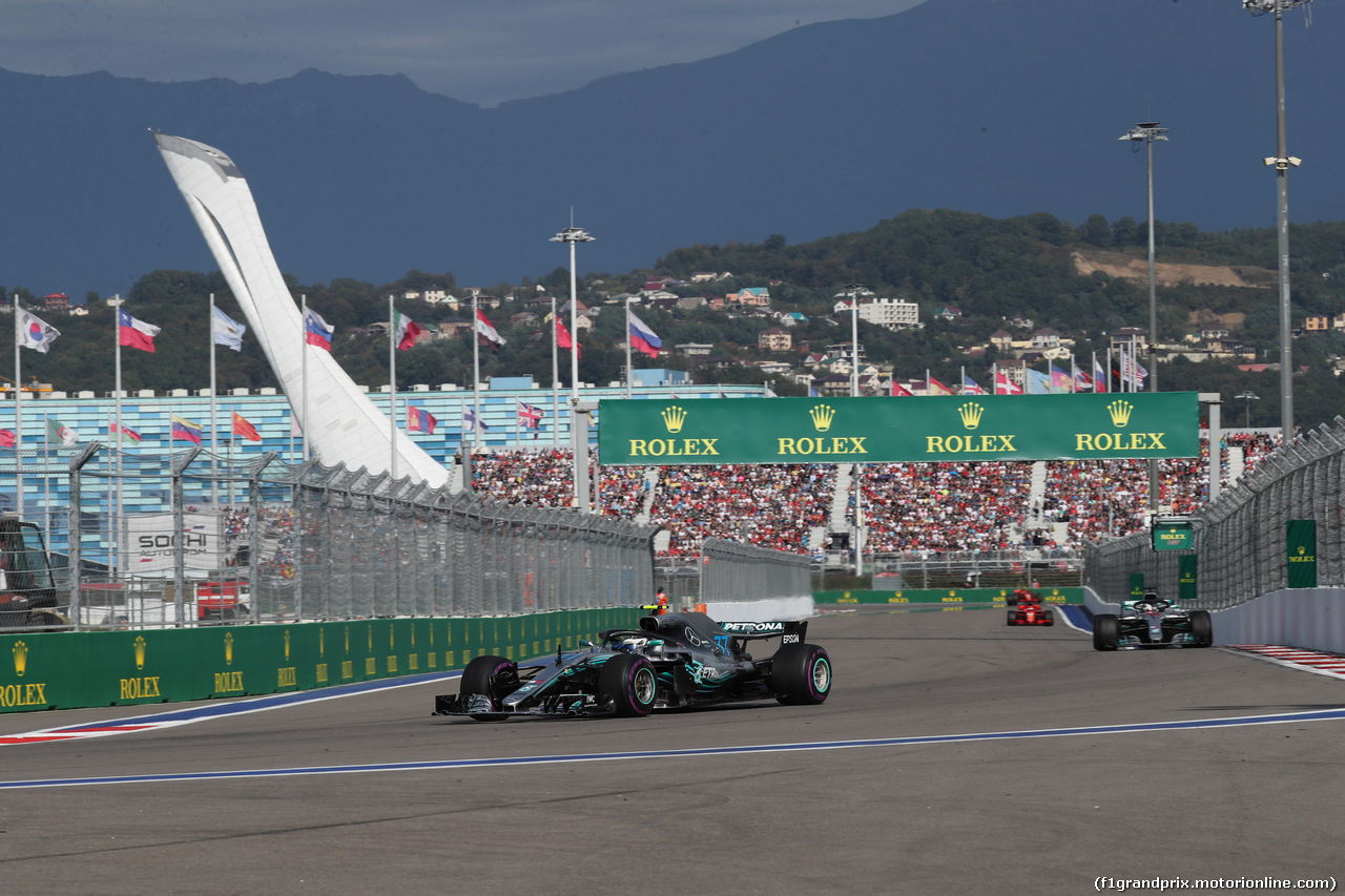 GP RUSSIA, 30.09.2018 - Gara, Valtteri Bottas (FIN) Mercedes AMG F1 W09