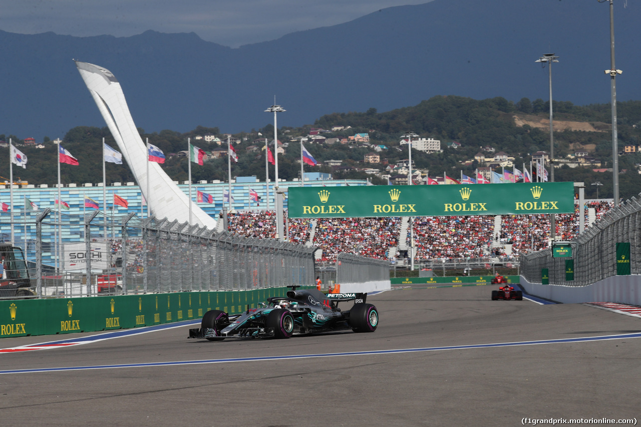 GP RUSSIA, 30.09.2018 - Gara, Lewis Hamilton (GBR) Mercedes AMG F1 W09