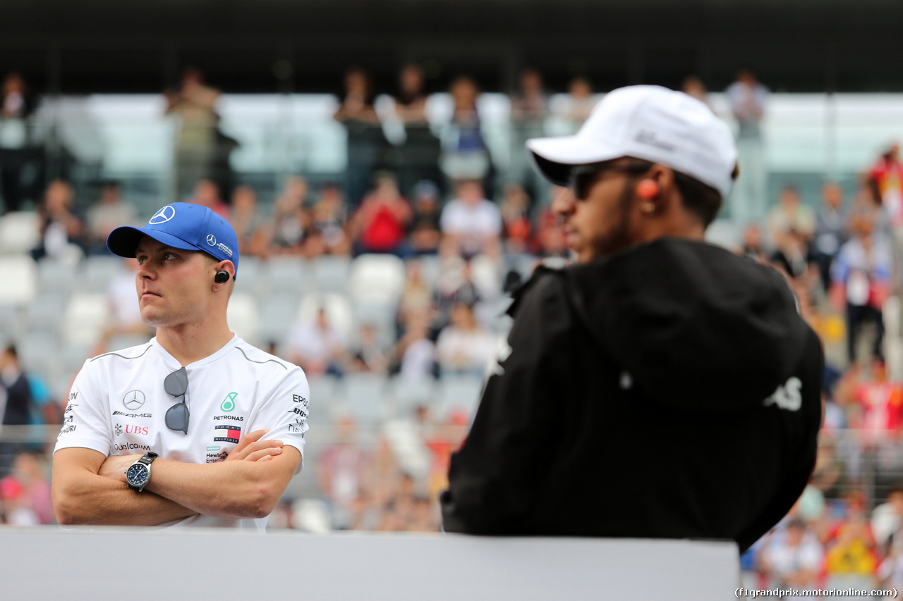 GP RUSSIA, 30.09.2018 - Gara, Valtteri Bottas (FIN) Mercedes AMG F1 W09 e Lewis Hamilton (GBR) Mercedes AMG F1 W09