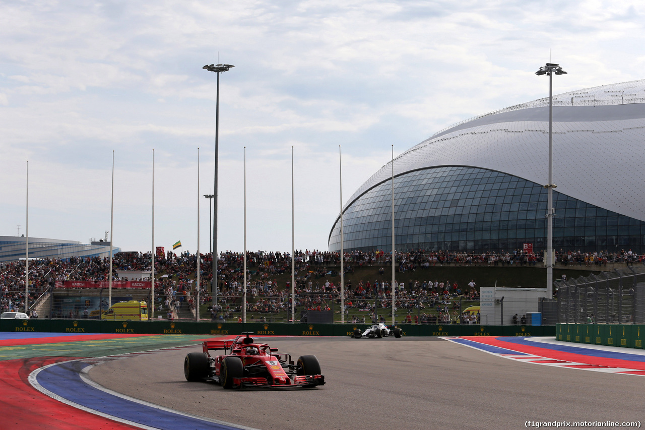 GP RUSSIA, 30.09.2018 - Gara, Sebastian Vettel (GER) Ferrari SF71H