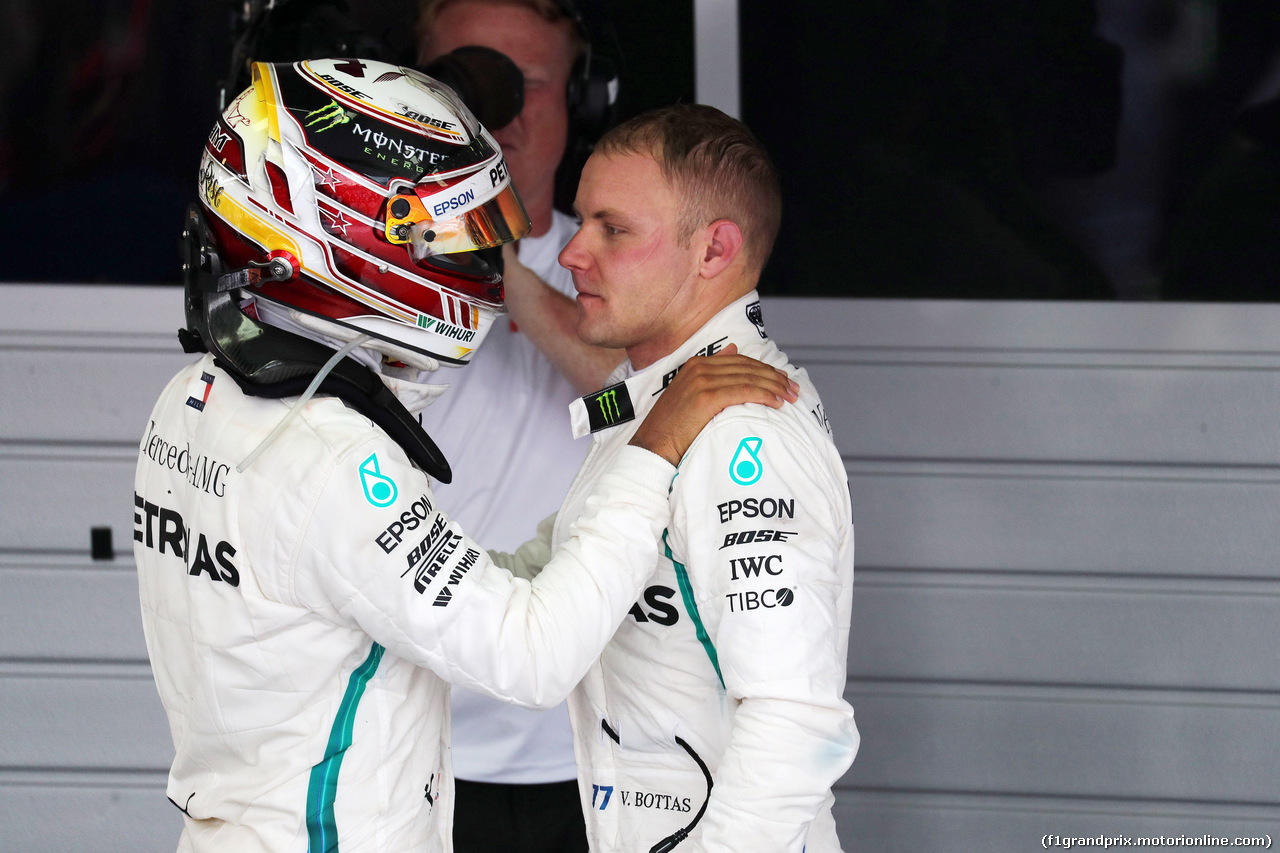 GP RUSSIA, 30.09.2018 - Gara, Lewis Hamilton (GBR) Mercedes AMG F1 W09 vincitore e 2nd place Valtteri Bottas (FIN) Mercedes AMG F1 W09