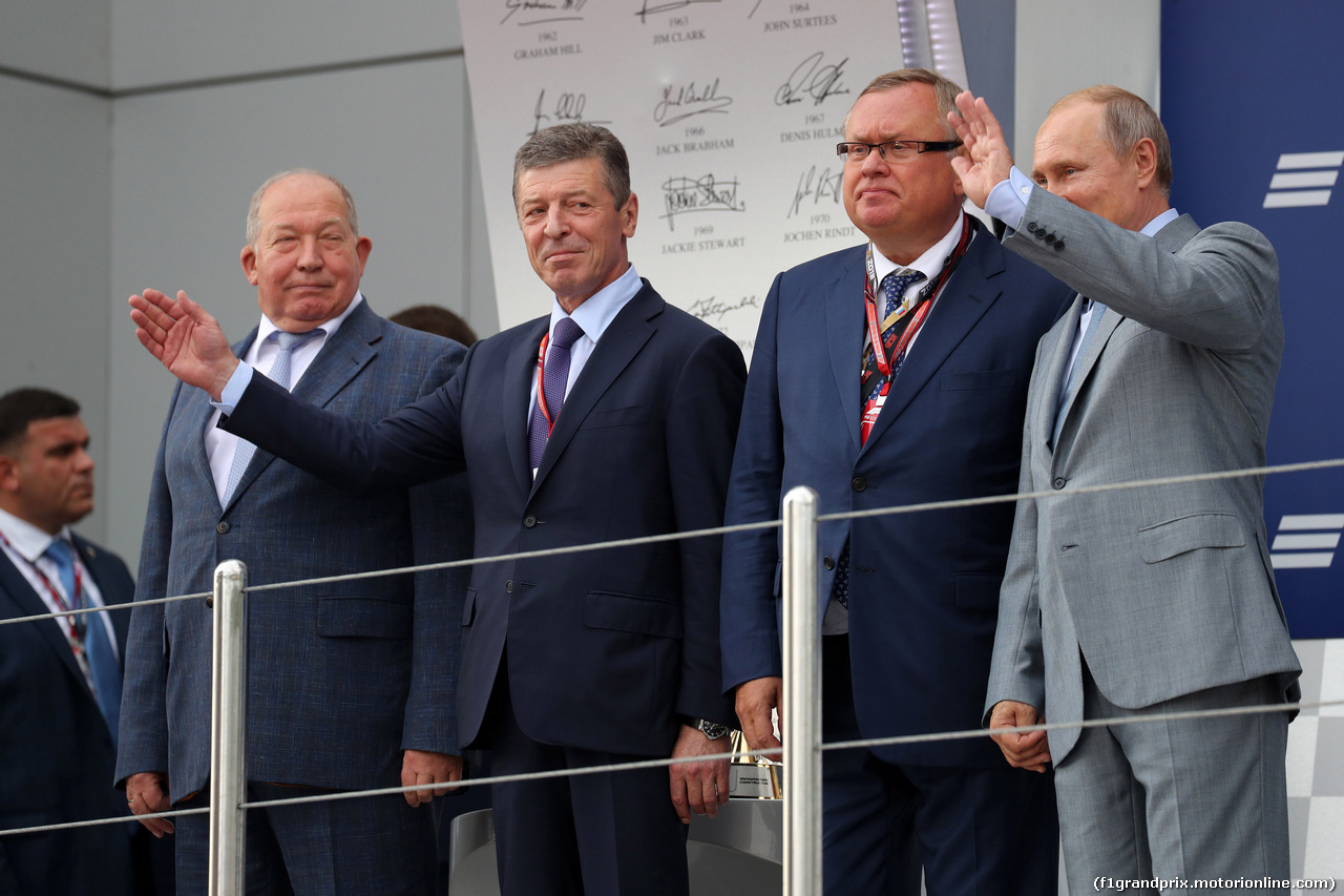 GP RUSSIA, 30.09.2018 - Gara, Dmitry Kozak (RUS) Russian Deputy Prime Minister e Vladimir Putin (RUS) Russian President