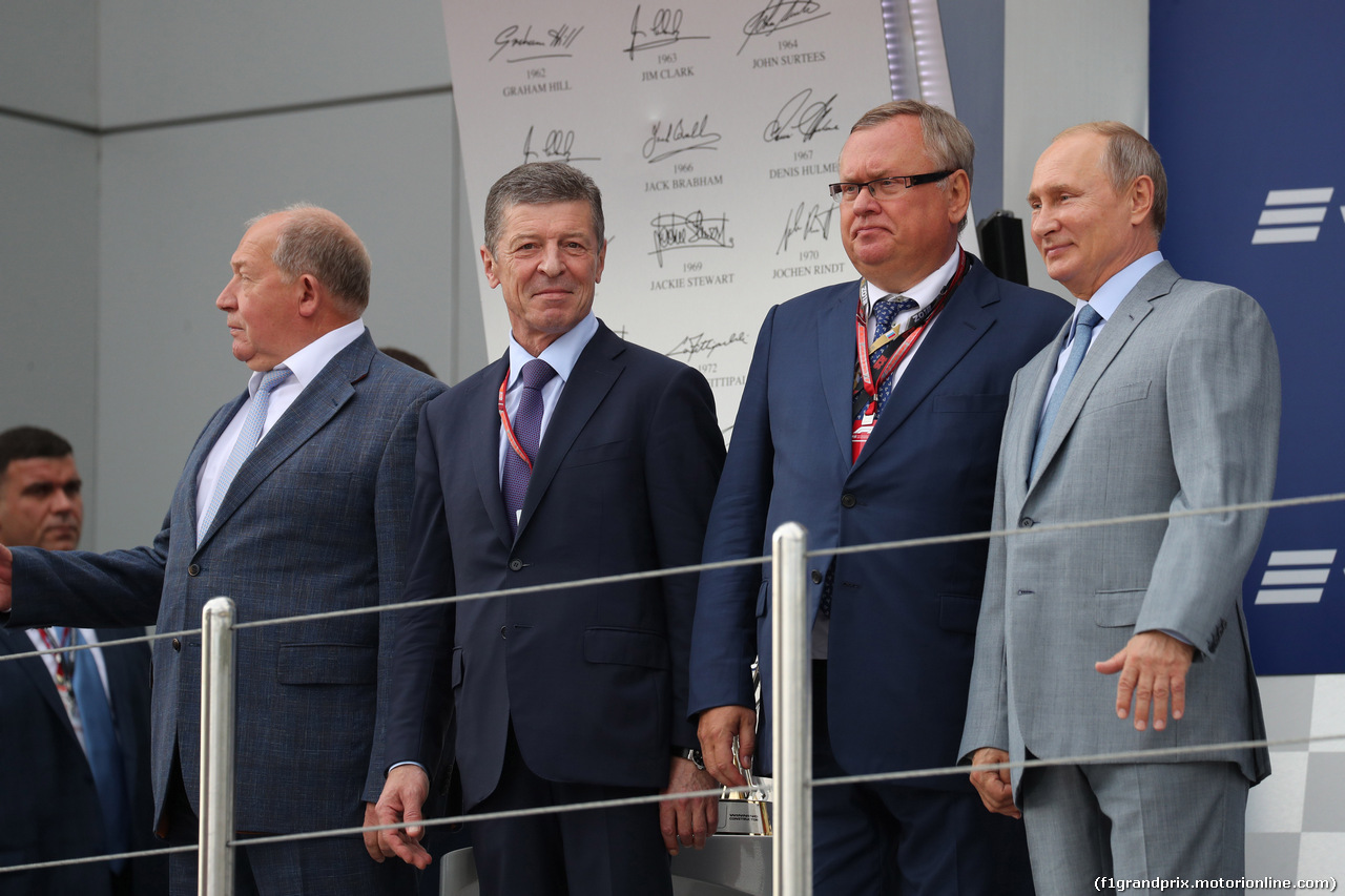 GP RUSSIA, 30.09.2018 - Gara, Dmitry Kozak (RUS) Russian Deputy Prime Minister e Vladimir Putin (RUS) Russian President