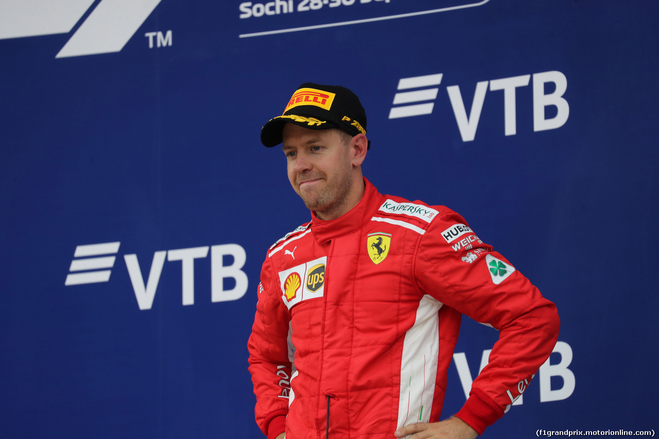GP RUSSIA, 30.09.2018 - Gara, 3rd place  Sebastian Vettel (GER) Ferrari SF71H